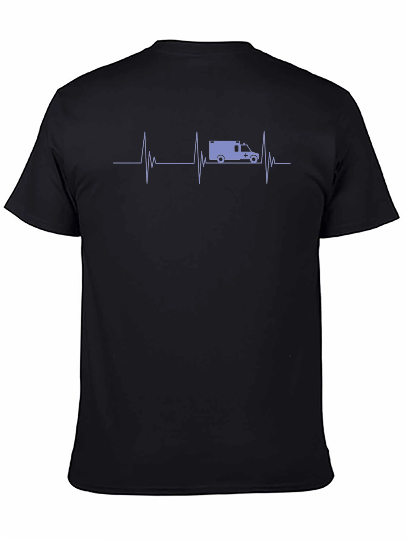Ambulance Heartbeat Graphic Tee - Black