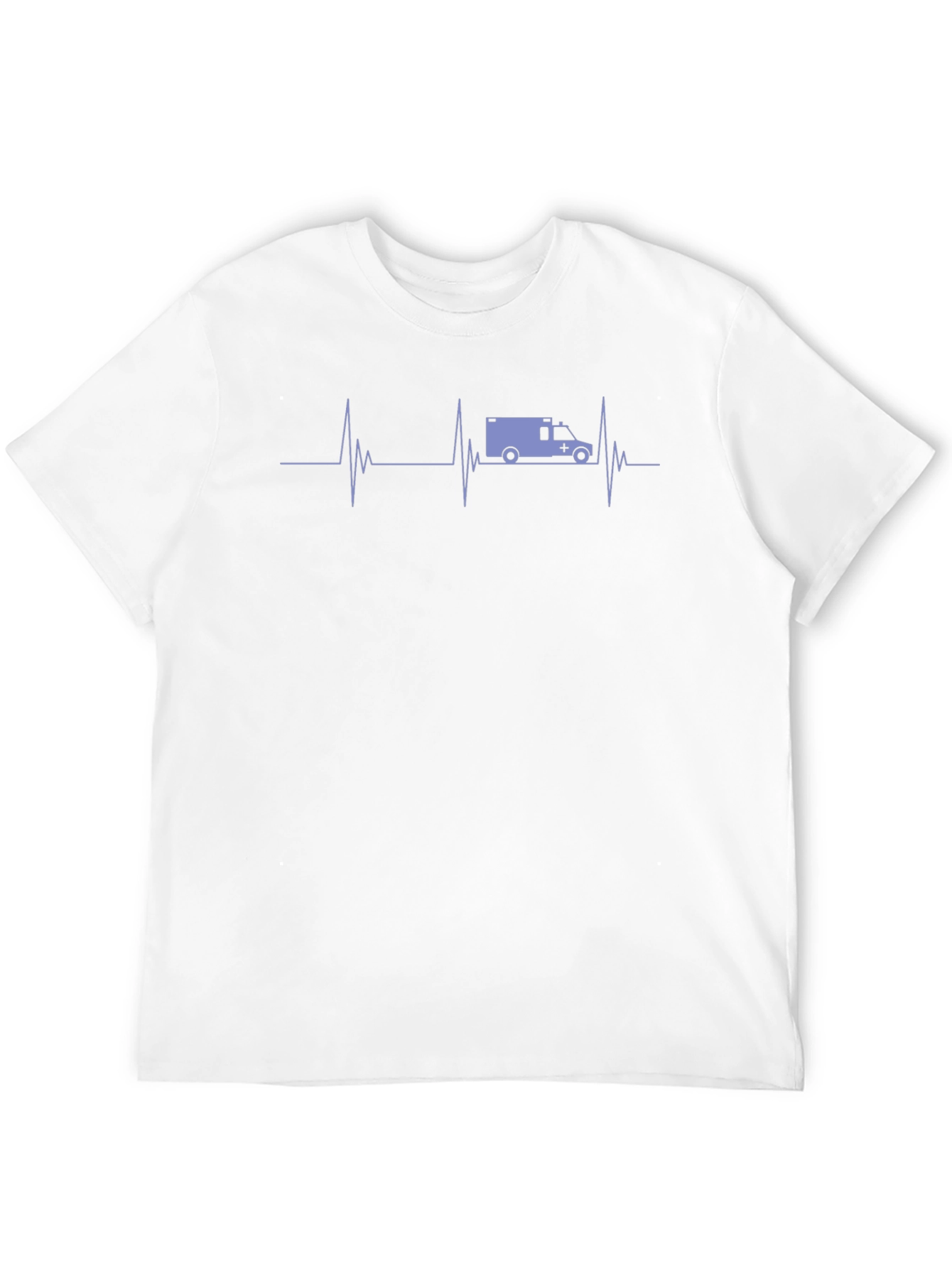 Ambulance Heartbeat Graphic Tee - Black