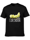I Love Chickens Graphic T-Shirt