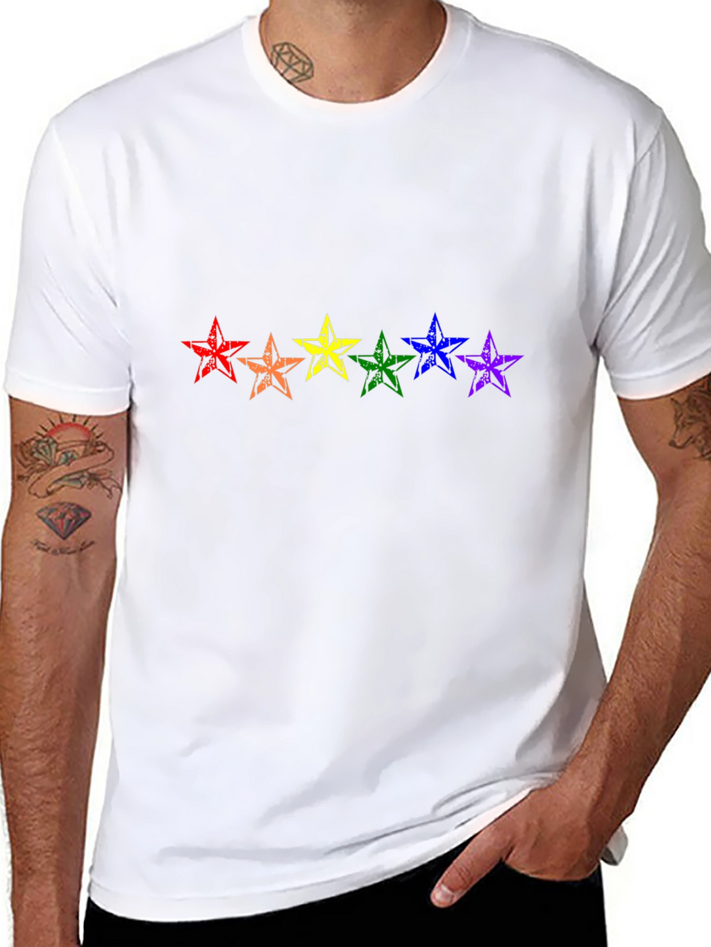 Rainbow Star Pride T-Shirt