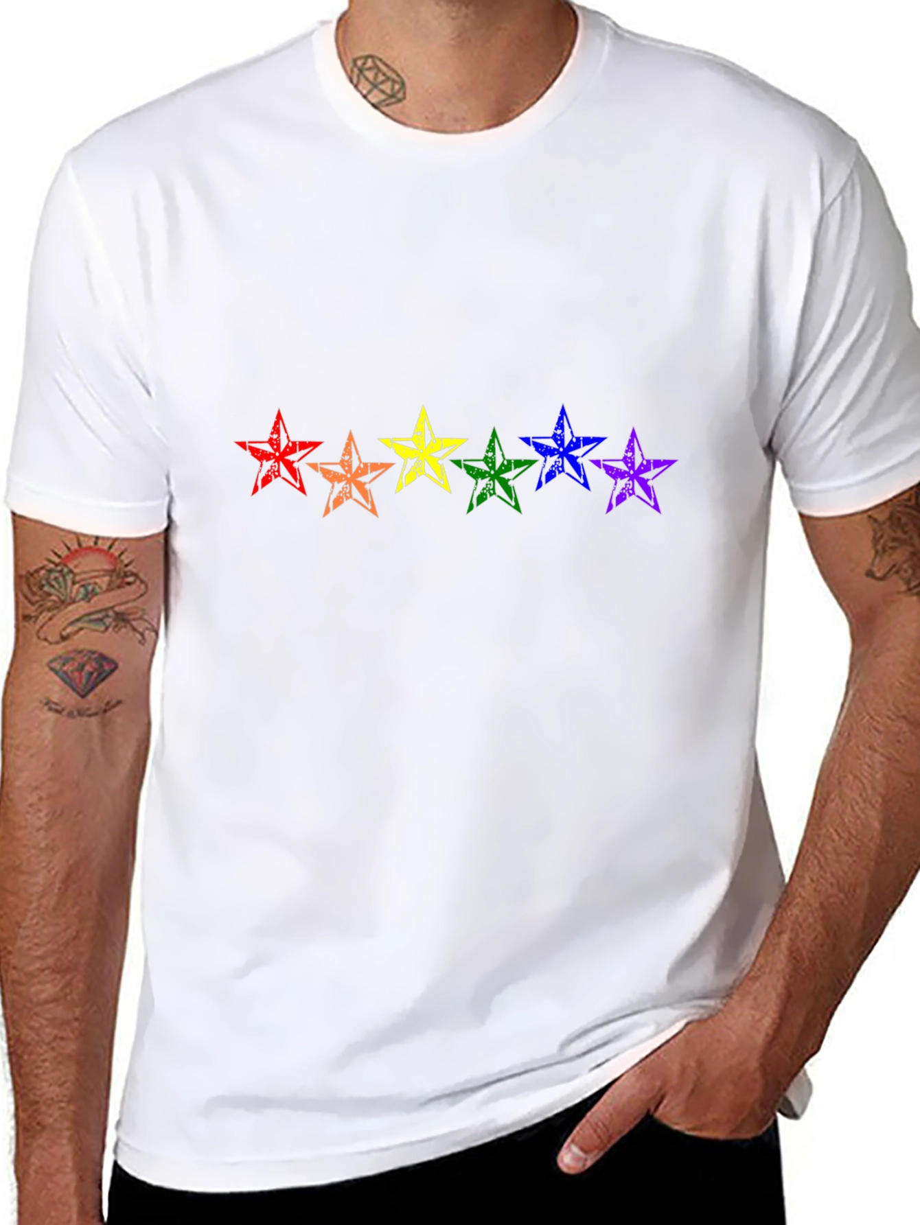 Rainbow Star Pride T-Shirt