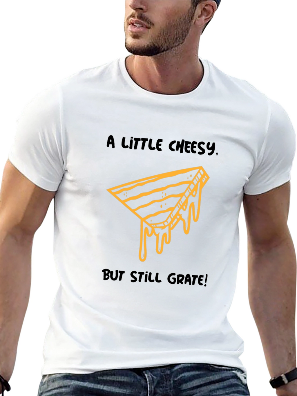 Cheesy Grate T-Shirt - Funny Food Pun Tee