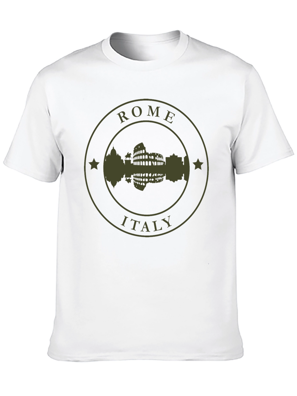 Rome Italy Silhouette T-Shirt - Black
