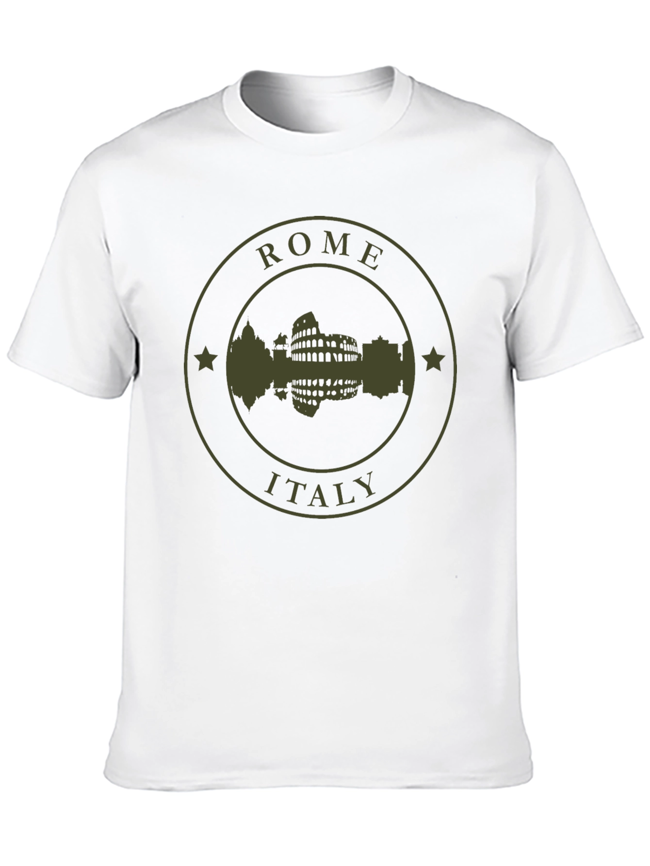 Rome Italy Silhouette T-Shirt - Black