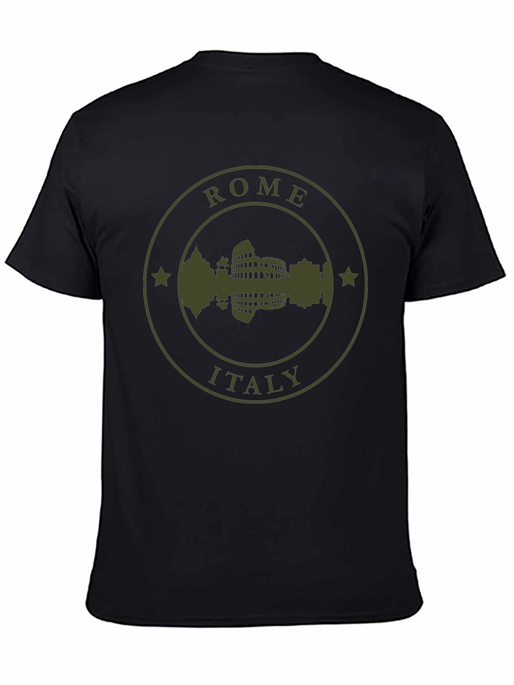 Rome Italy Silhouette T-Shirt - Black