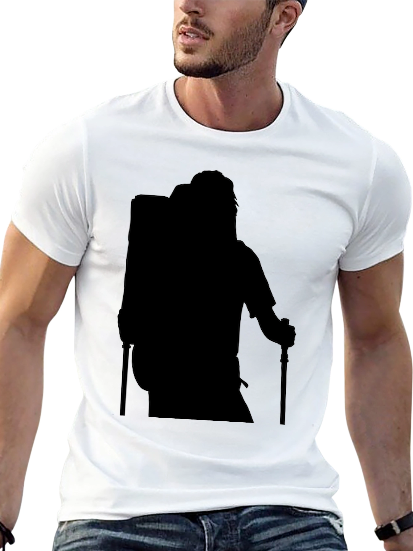 Hiking Silhouette Black T-Shirt