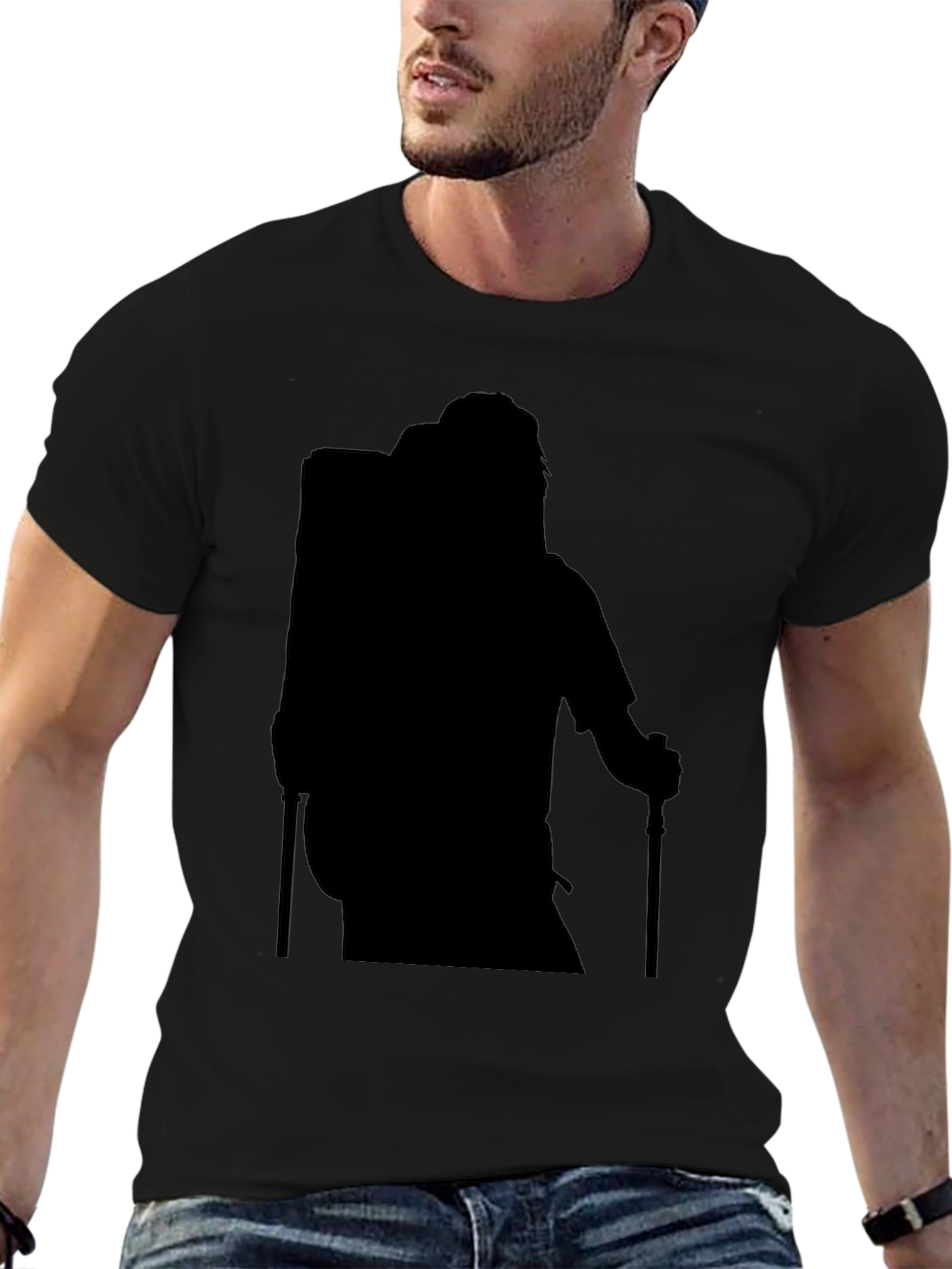Hiking Silhouette Black T-Shirt