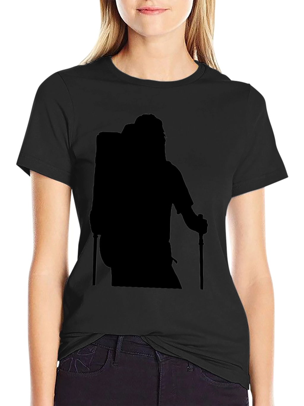 Hiking Silhouette Black T-Shirt