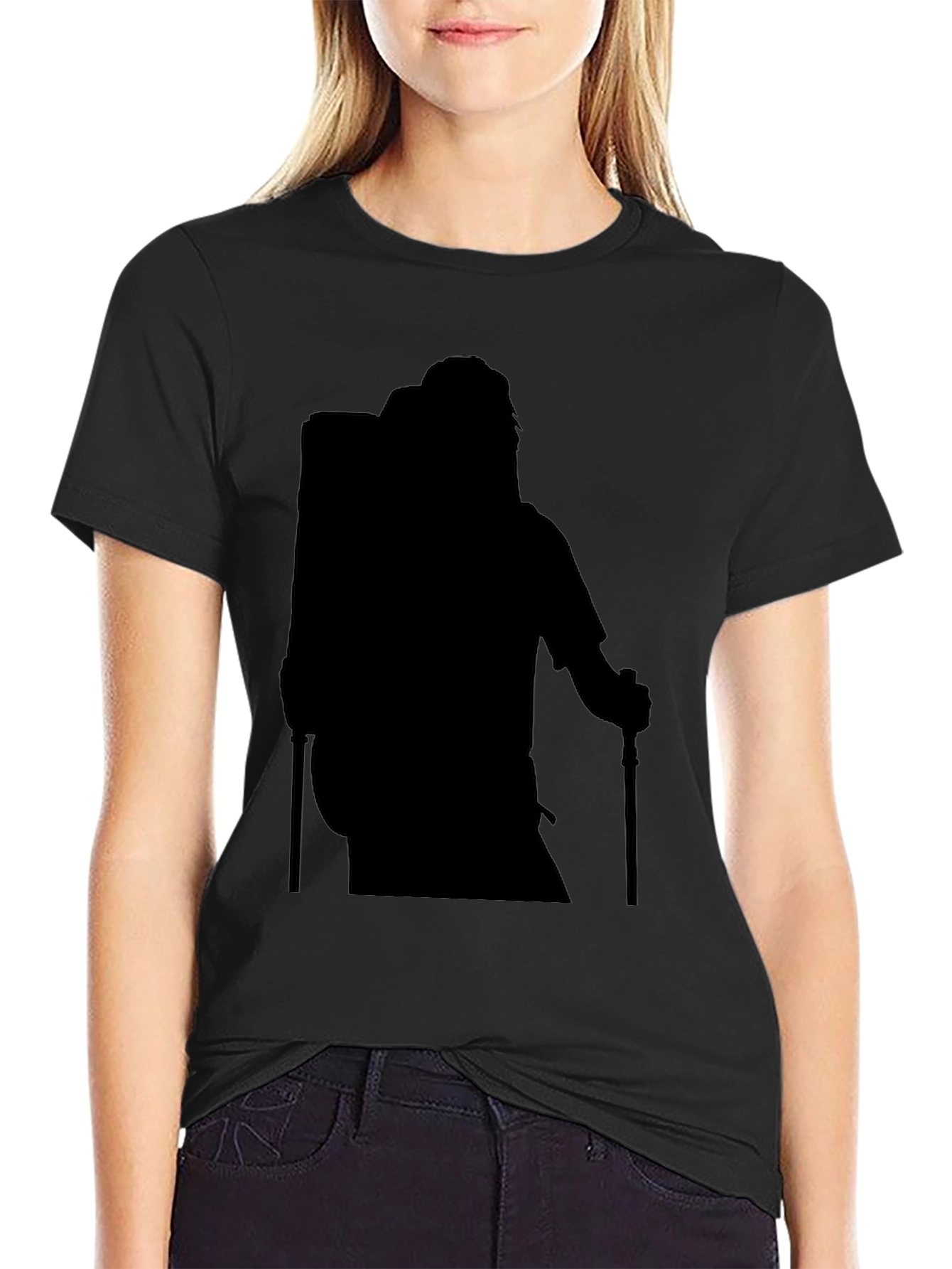 Hiking Silhouette Black T-Shirt