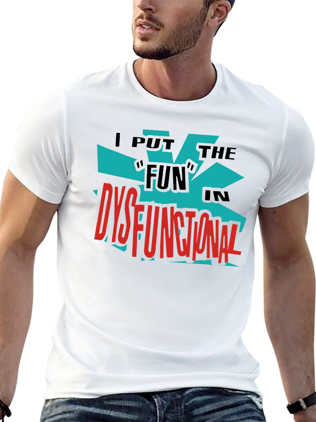 Dysfunctional Fun Graphic Tee - Bold Black Shirt