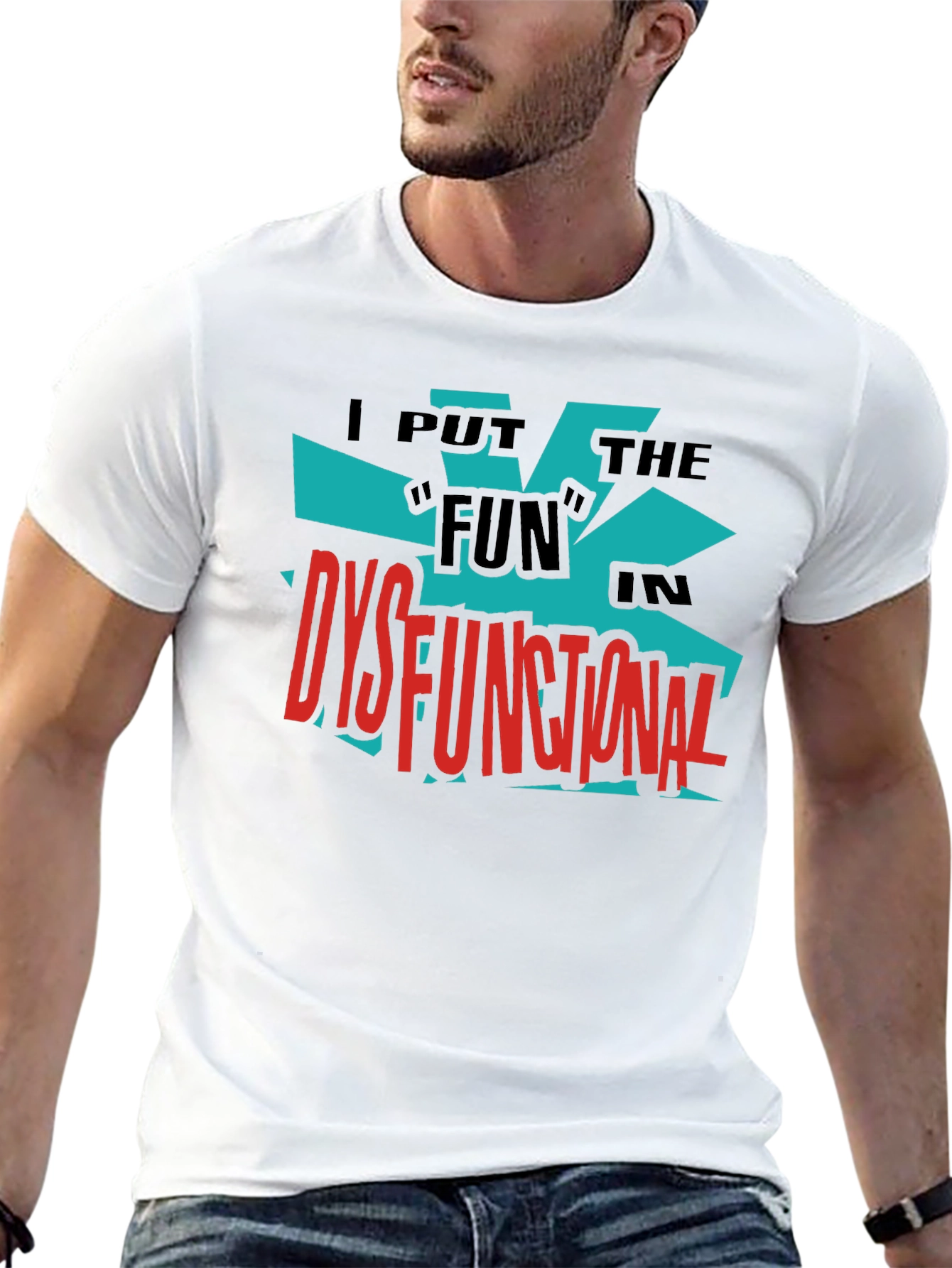 Dysfunctional Fun Graphic Tee - Bold Black Shirt