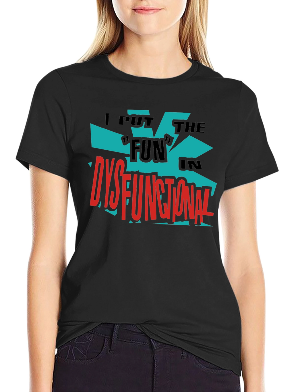 Dysfunctional Fun Graphic Tee - Bold Black Shirt