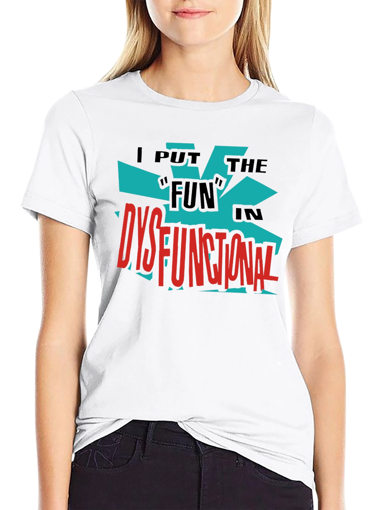 Dysfunctional Fun Graphic Tee - Bold Black Shirt