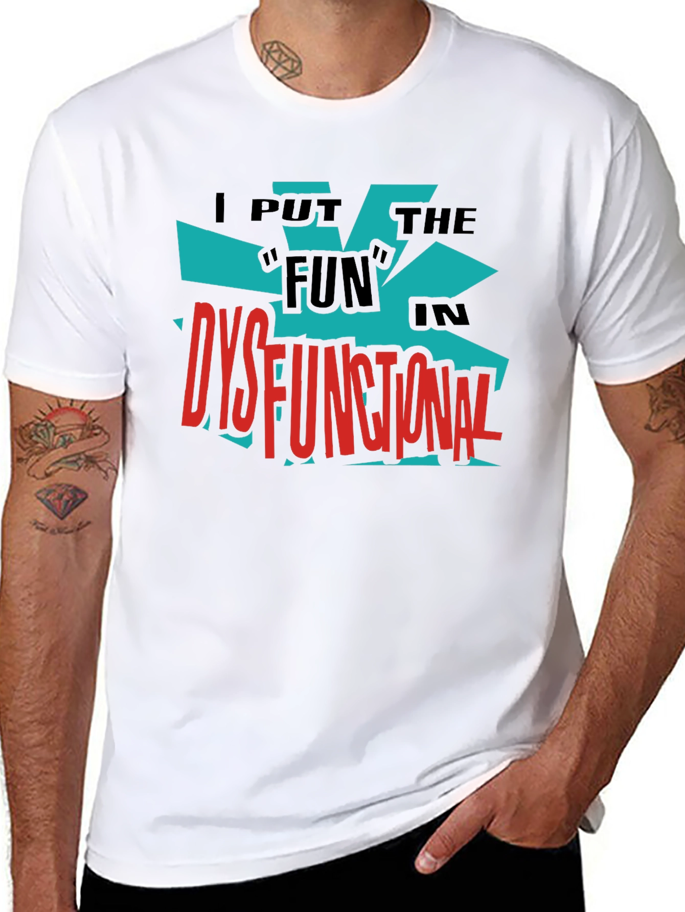 Dysfunctional Fun Graphic Tee - Bold Black Shirt