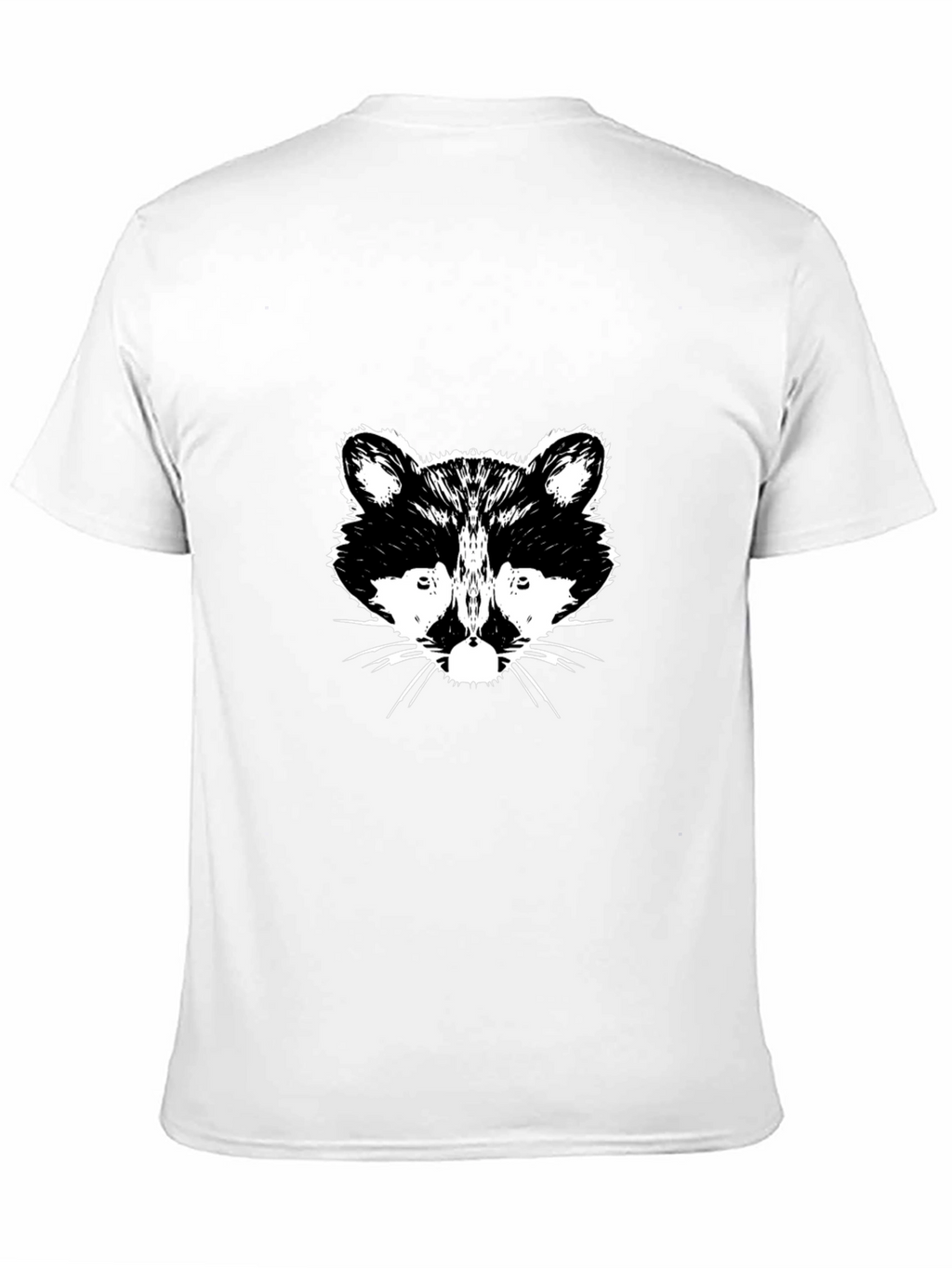Raccoon Graphic Print Black T-Shirt