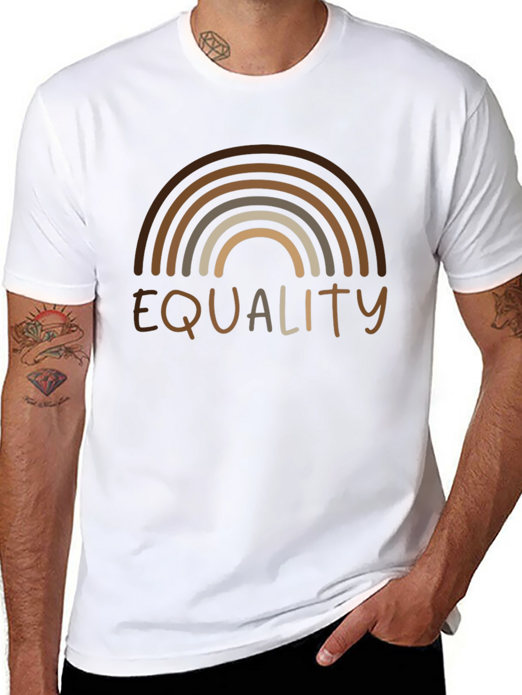 Equality Rainbow T-Shirt - Diversity & Inclusion Tee