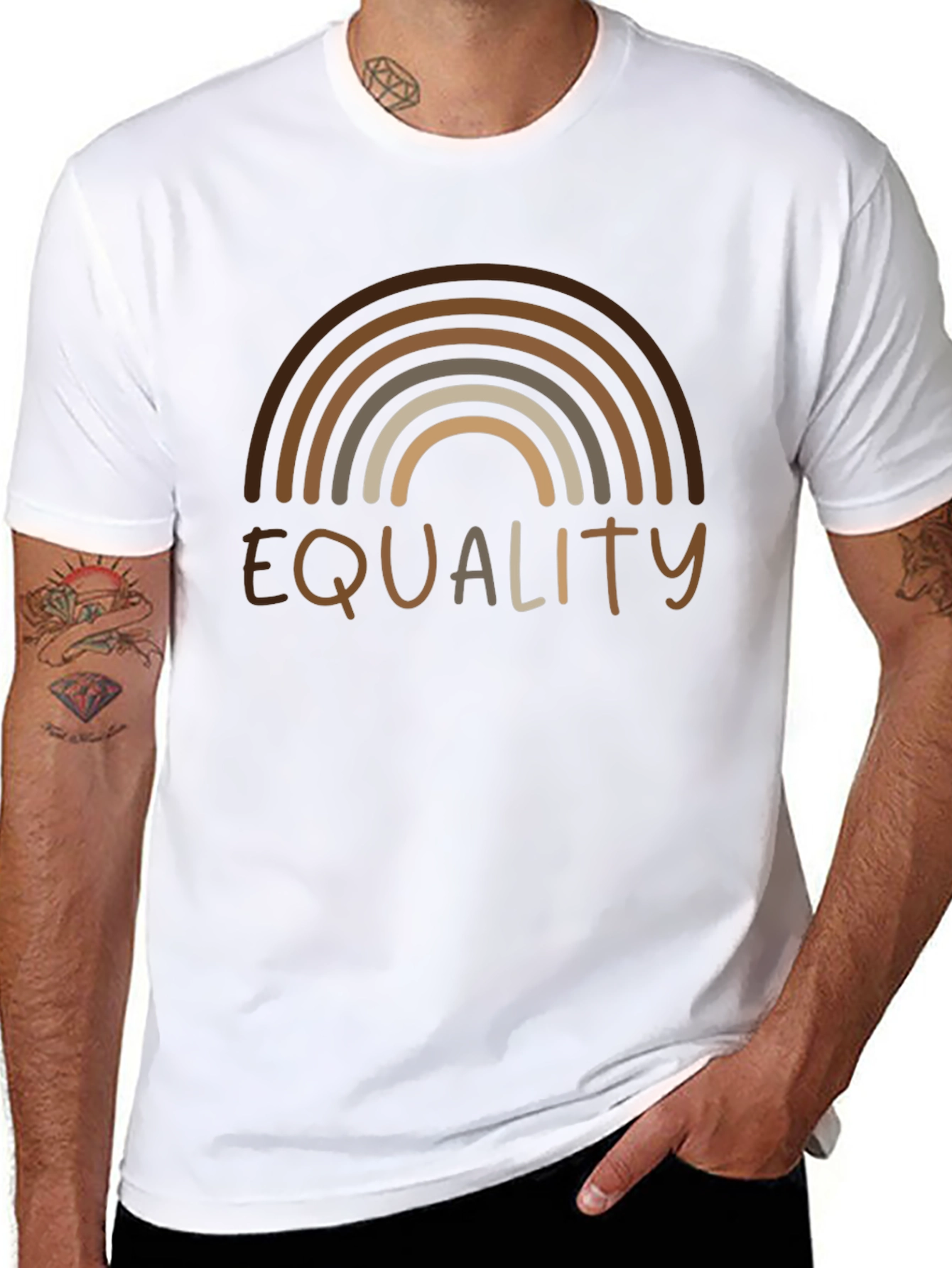 Equality Rainbow T-Shirt - Diversity & Inclusion Tee