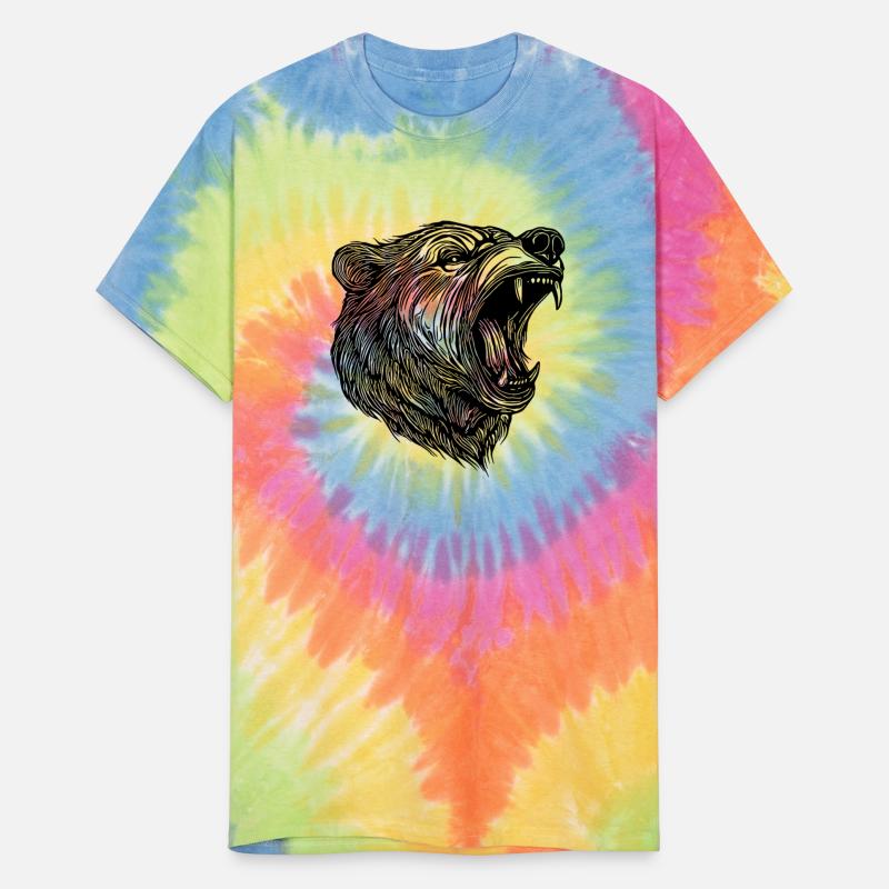 Wild Bear's Head With Sharp Teeth