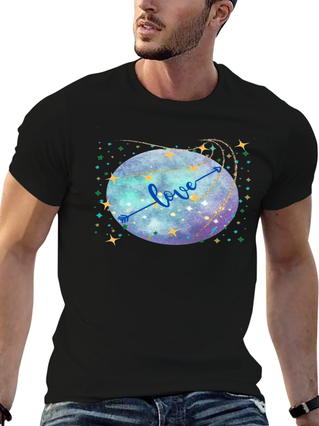 Love Arrow Galaxy T-Shirt