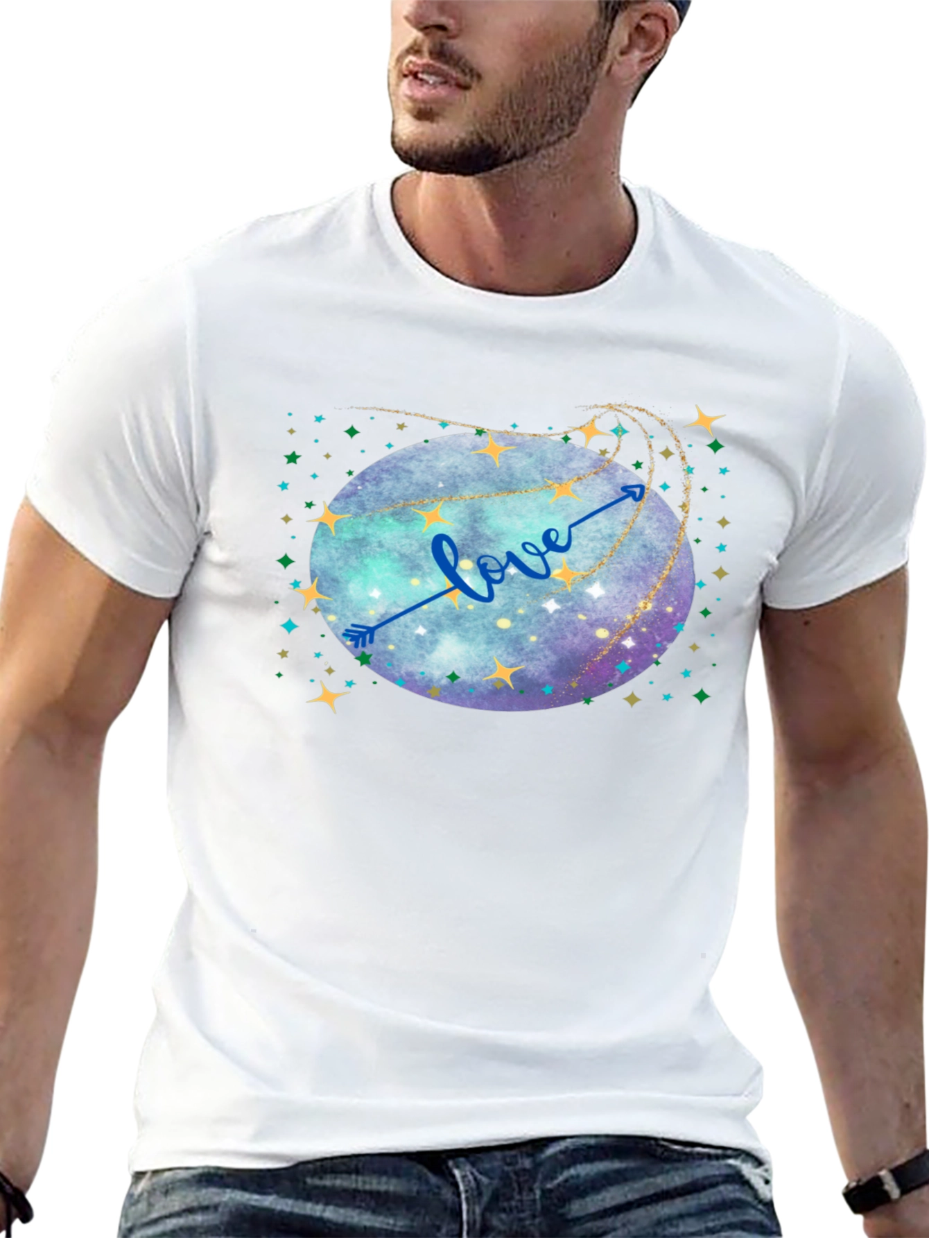 Love Arrow Galaxy T-Shirt