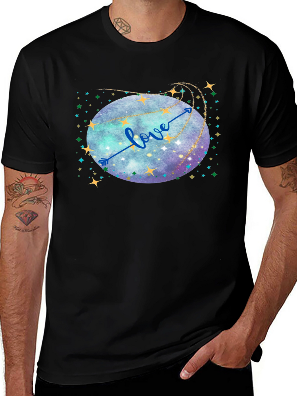 Love Arrow Galaxy T-Shirt