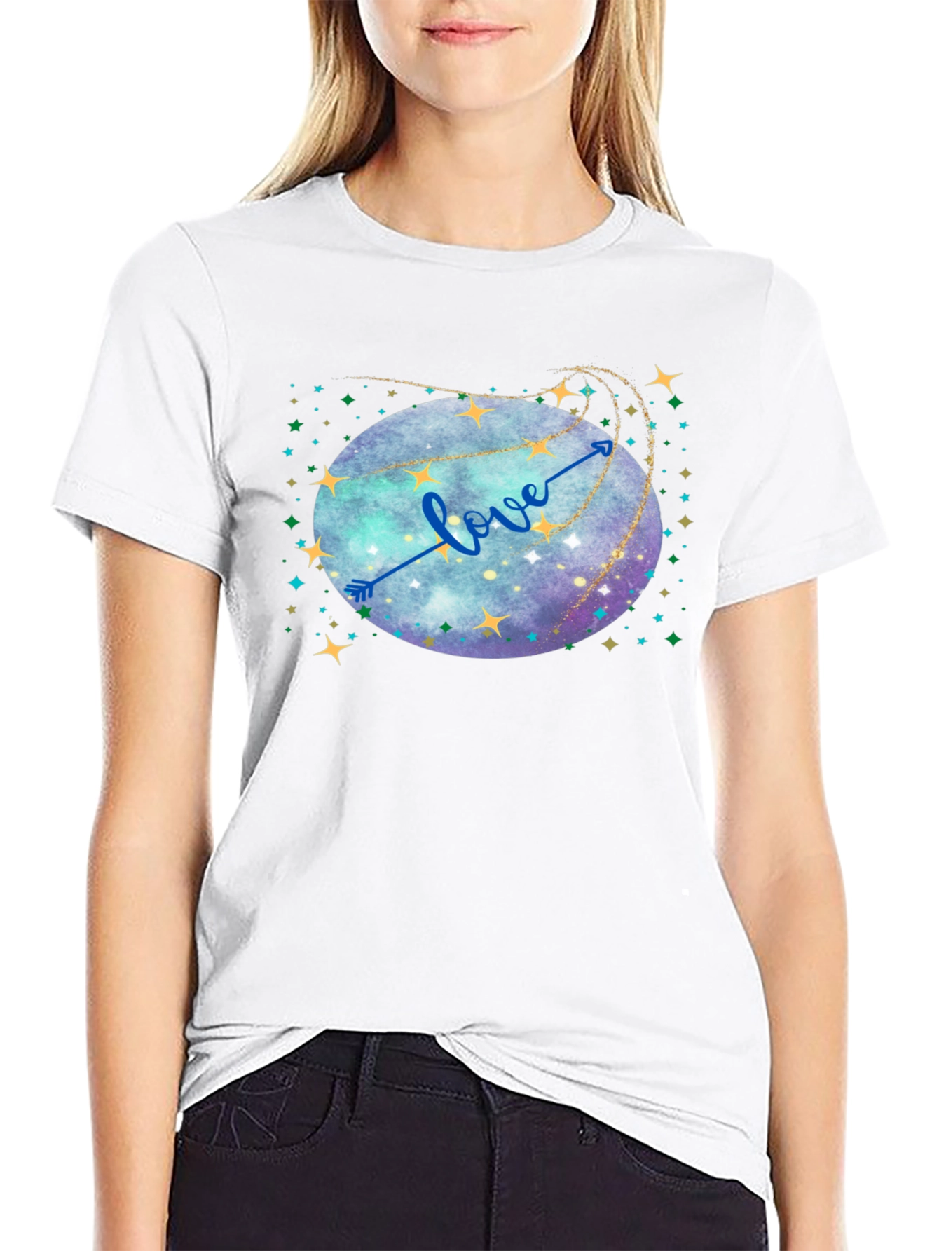 Love Arrow Galaxy T-Shirt