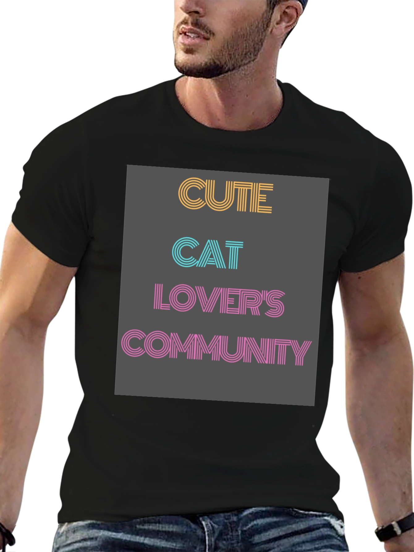 Cute Cat Lovers Community T-Shirt