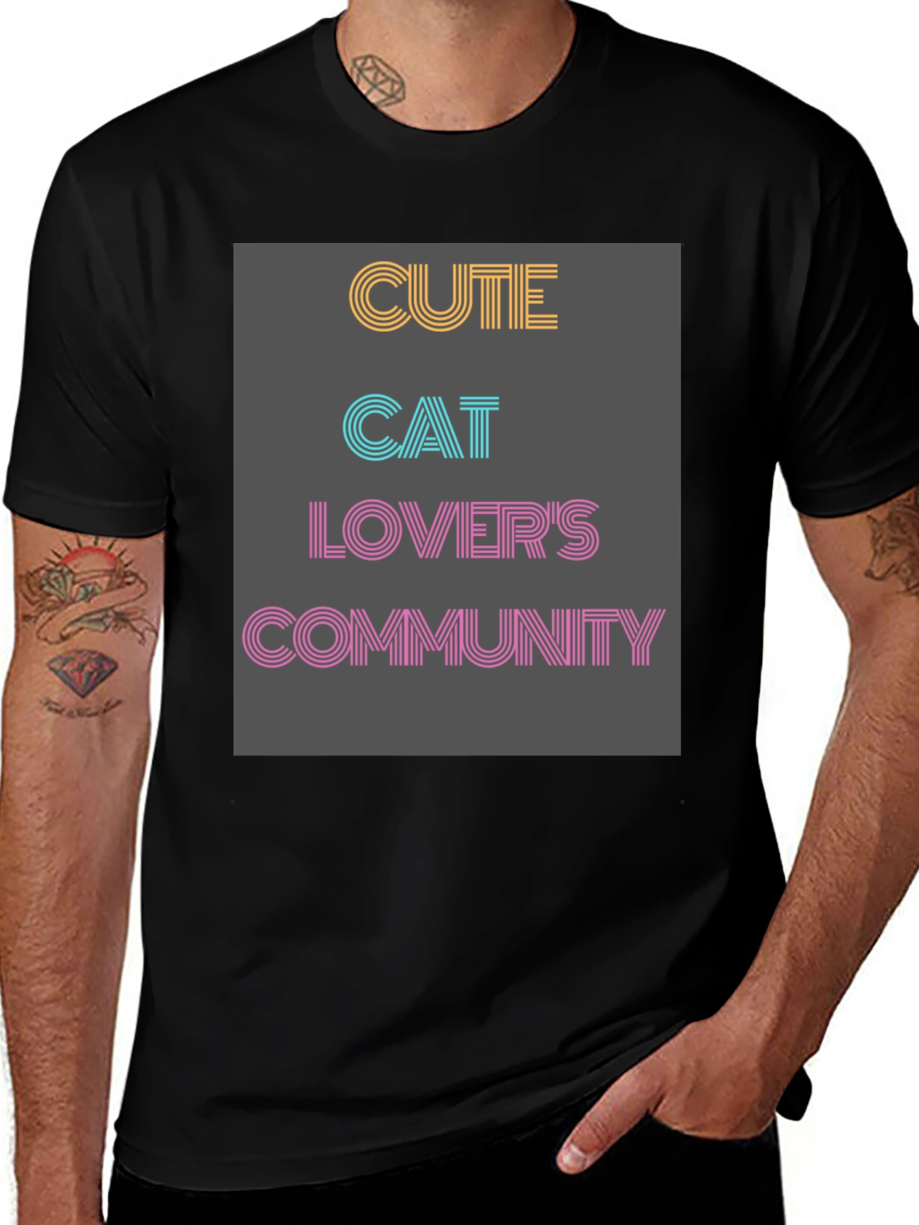 Cute Cat Lovers Community T-Shirt