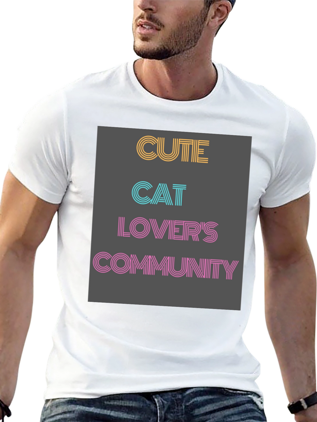 Cute Cat Lovers Community T-Shirt