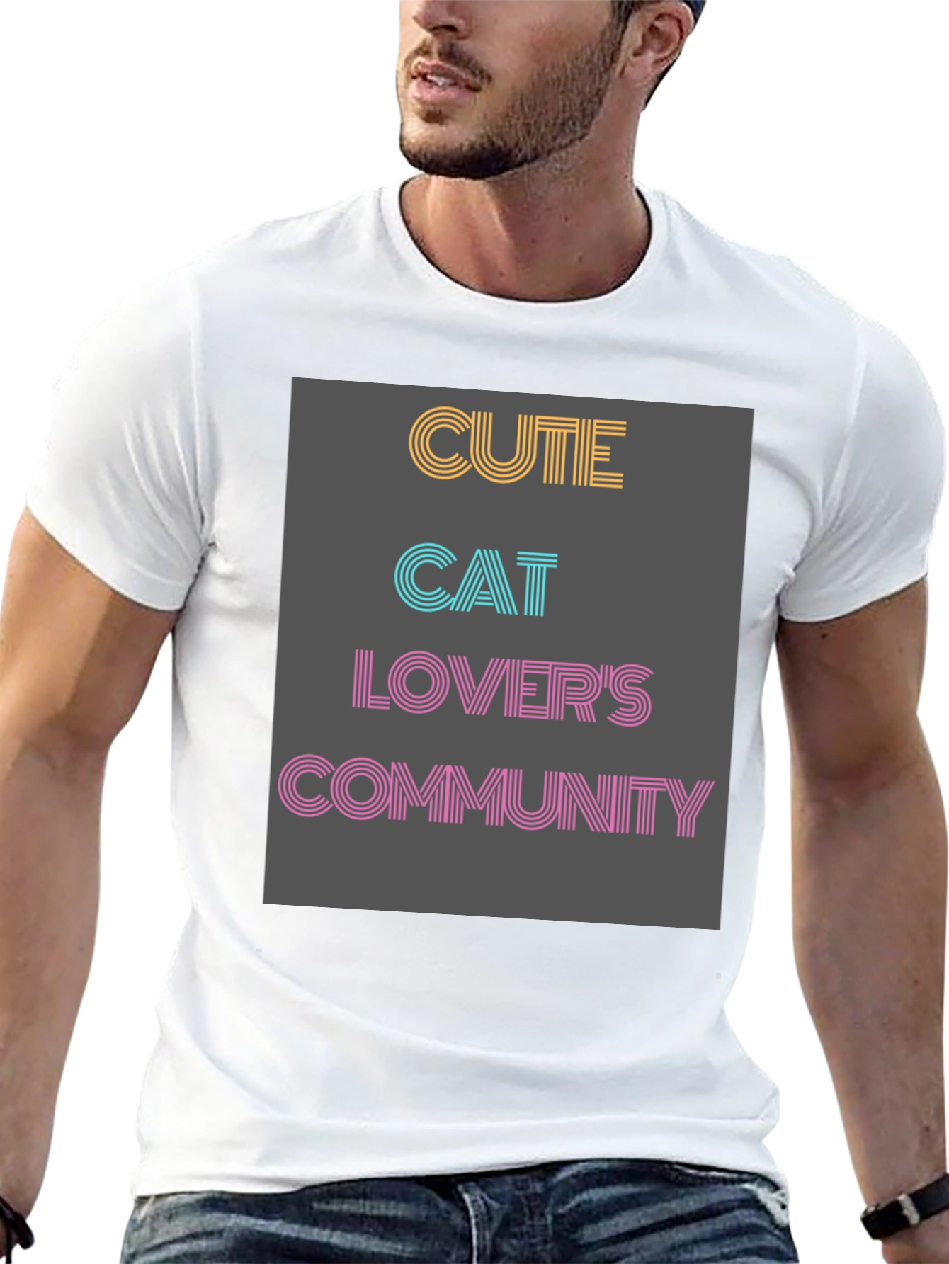 Cute Cat Lovers Community T-Shirt