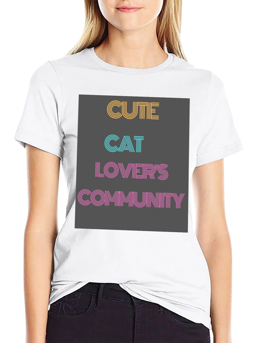 Cute Cat Lovers Community T-Shirt