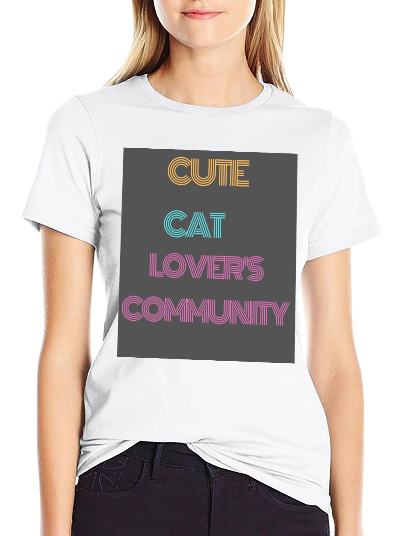 Cute Cat Lovers Community T-Shirt