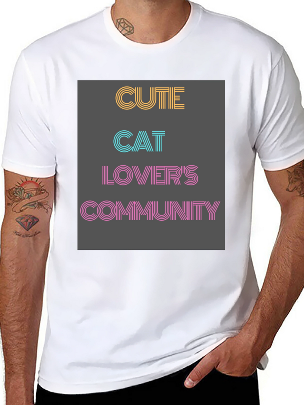 Cute Cat Lovers Community T-Shirt