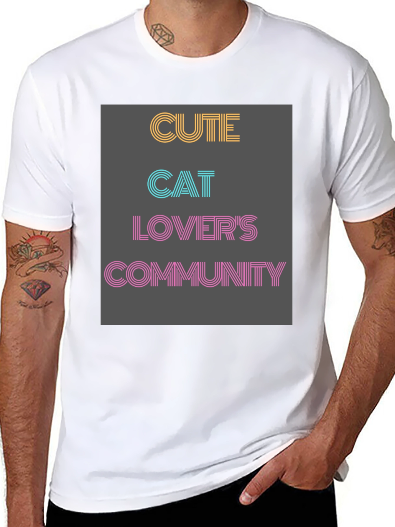Cute Cat Lovers Community T-Shirt