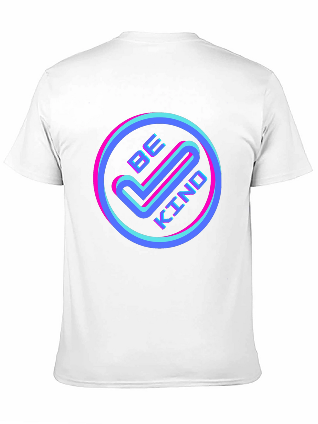 Be Kind Graphic Tee - Retro Neon Design