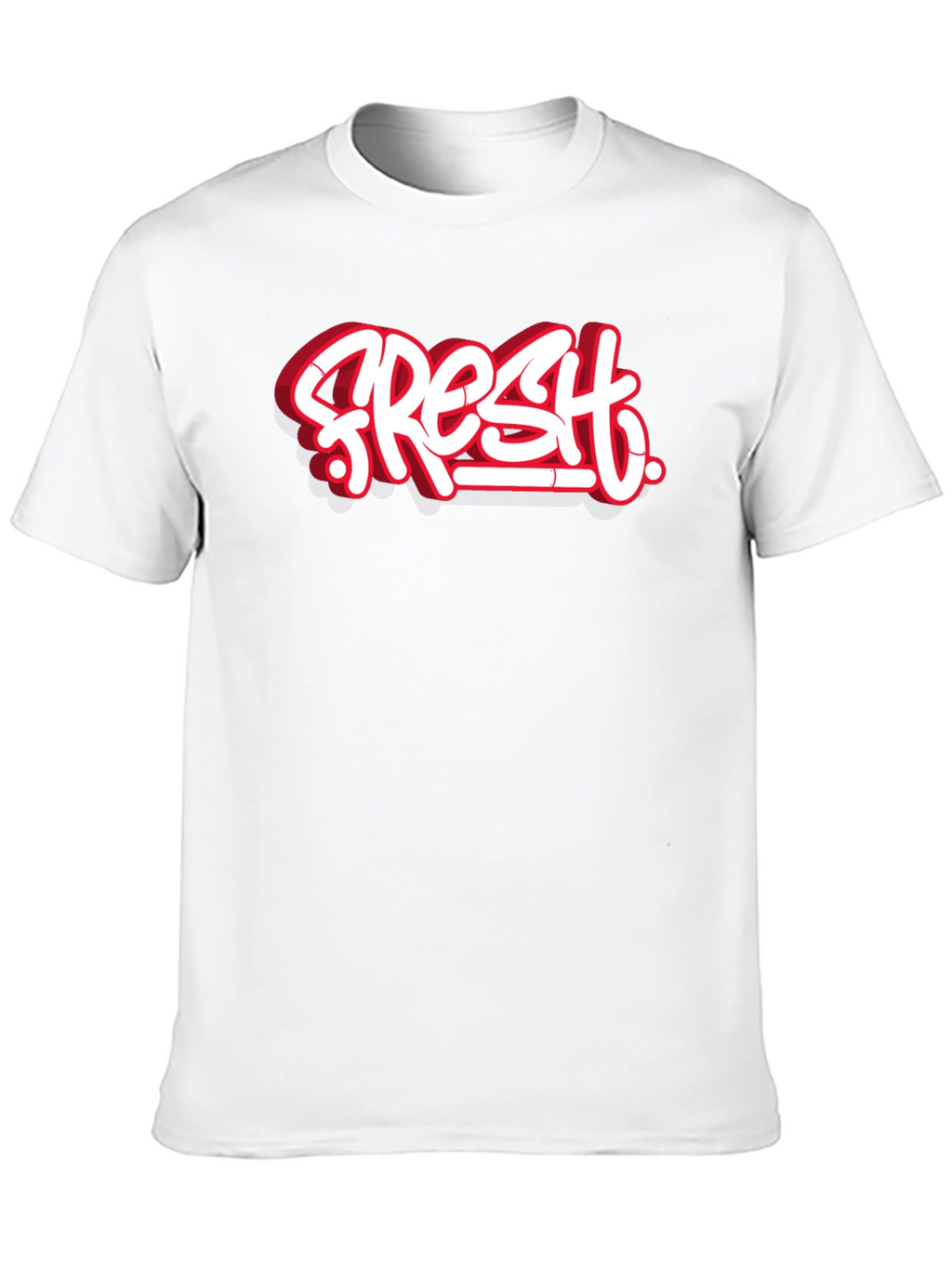Fresh Graffiti Style Black T-Shirt