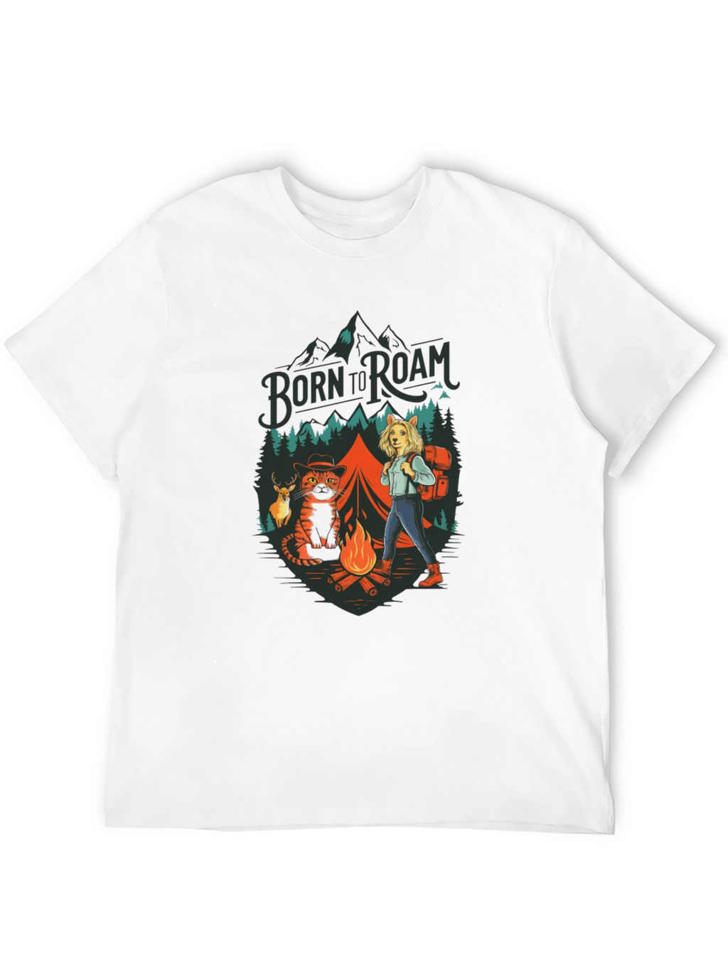 Born to Roam Graphic Print Tee