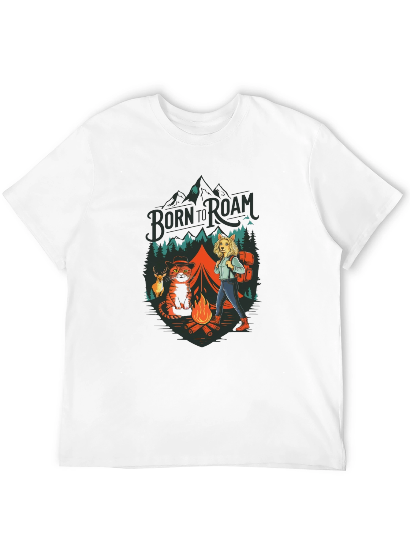 Born to Roam Graphic Print Tee