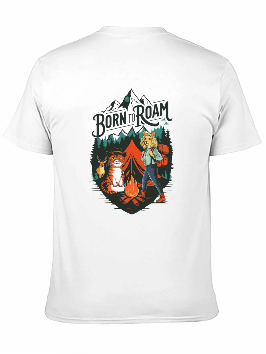 Born to Roam Graphic Print Tee