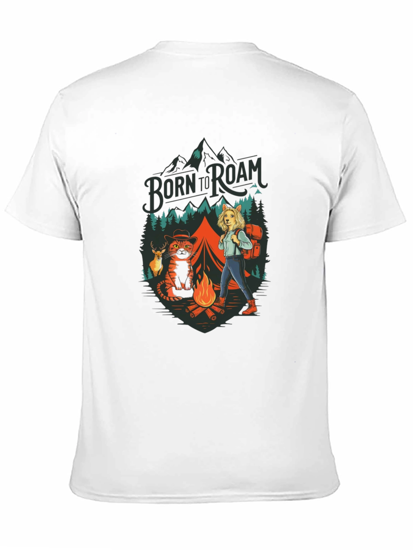 Born to Roam Graphic Print Tee