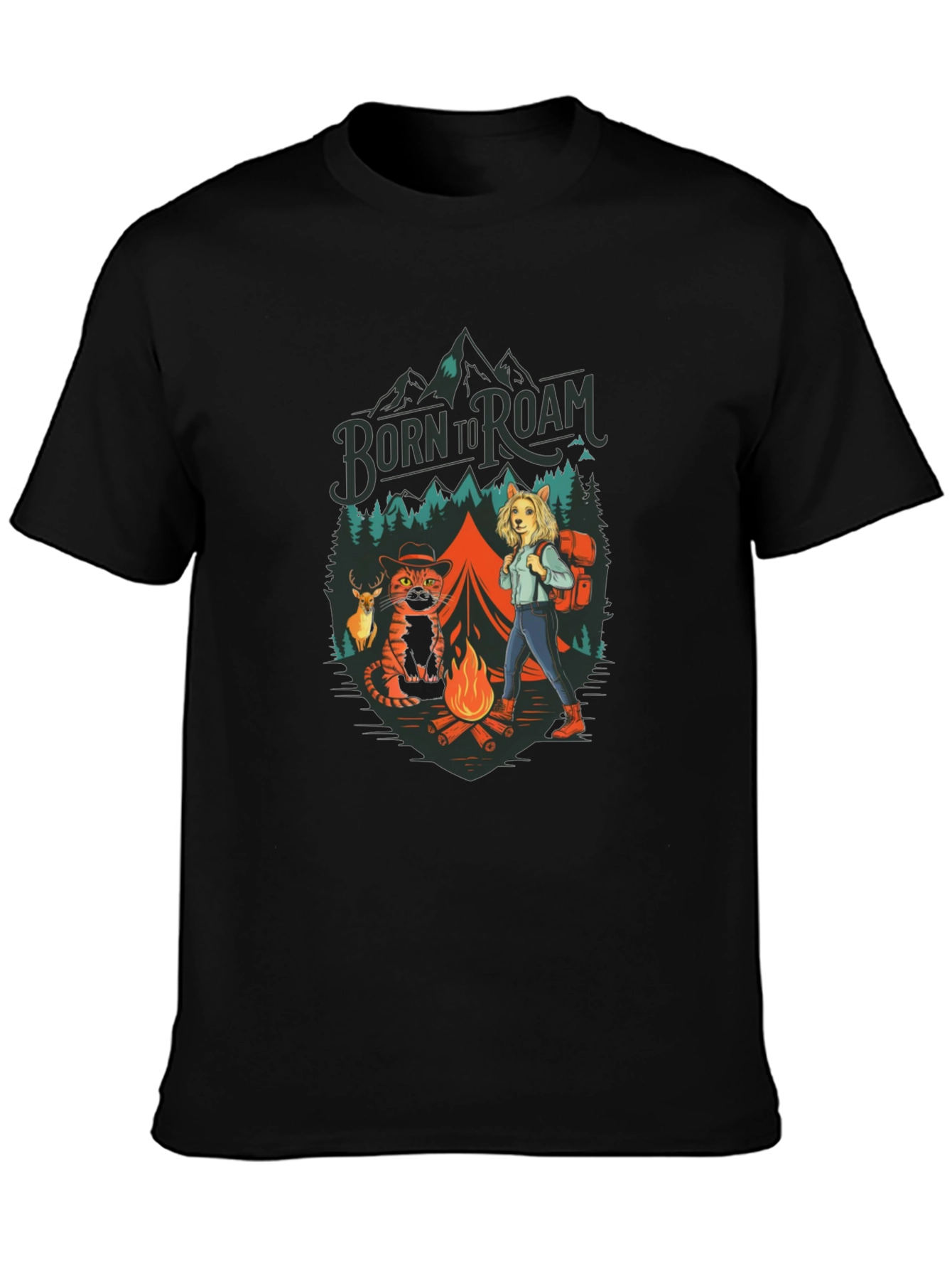 Born to Roam Graphic Print Tee