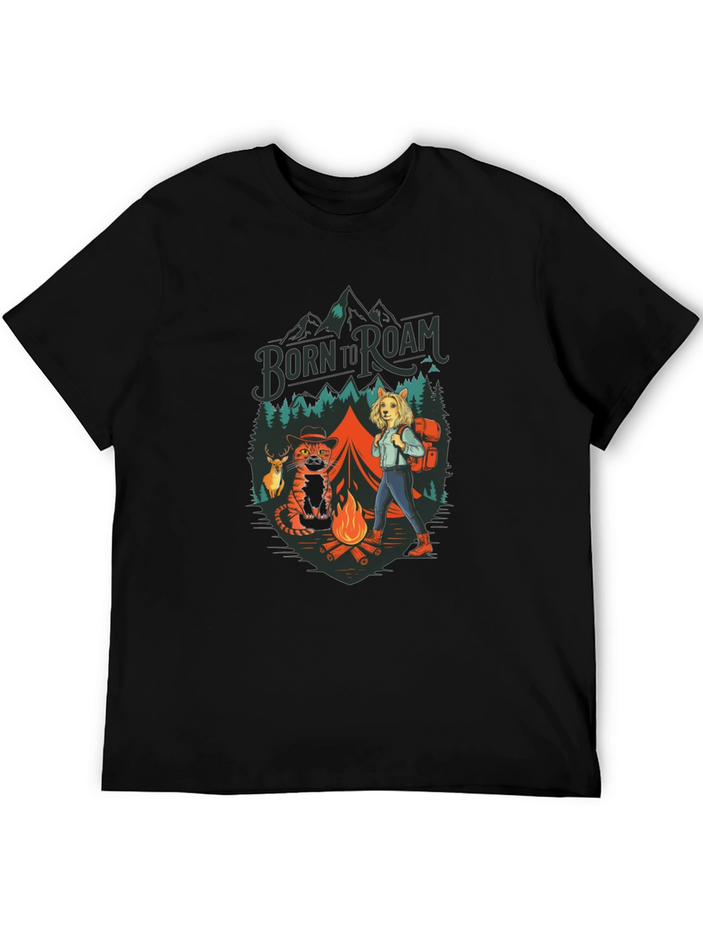 Born to Roam Graphic Print Tee