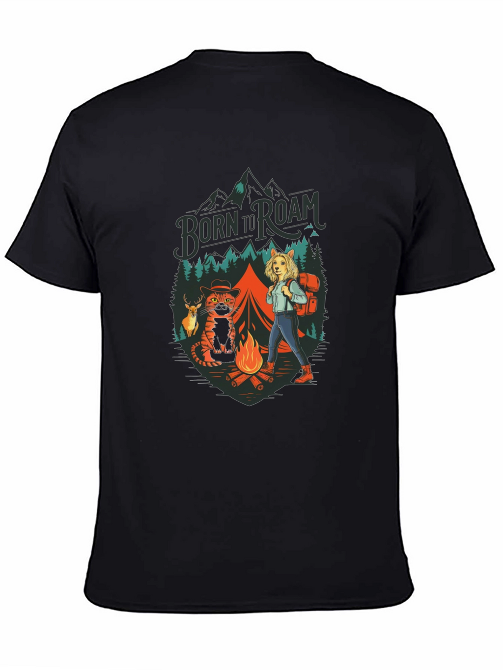 Born to Roam Graphic Print Tee