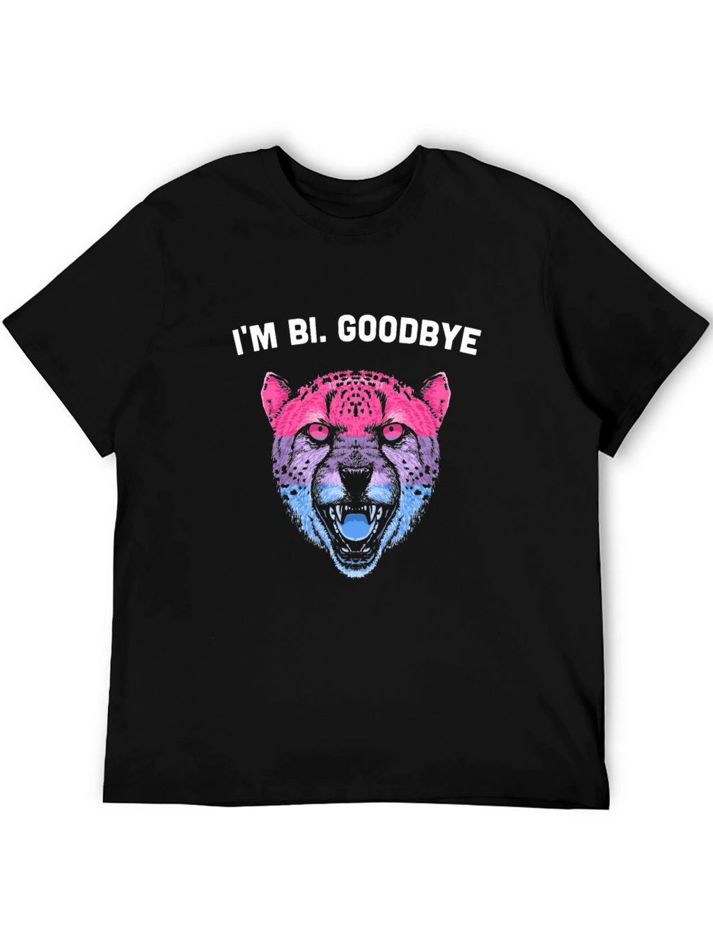 Im Bi. Goodbye - Bi Pride Cheetah T-Shirt