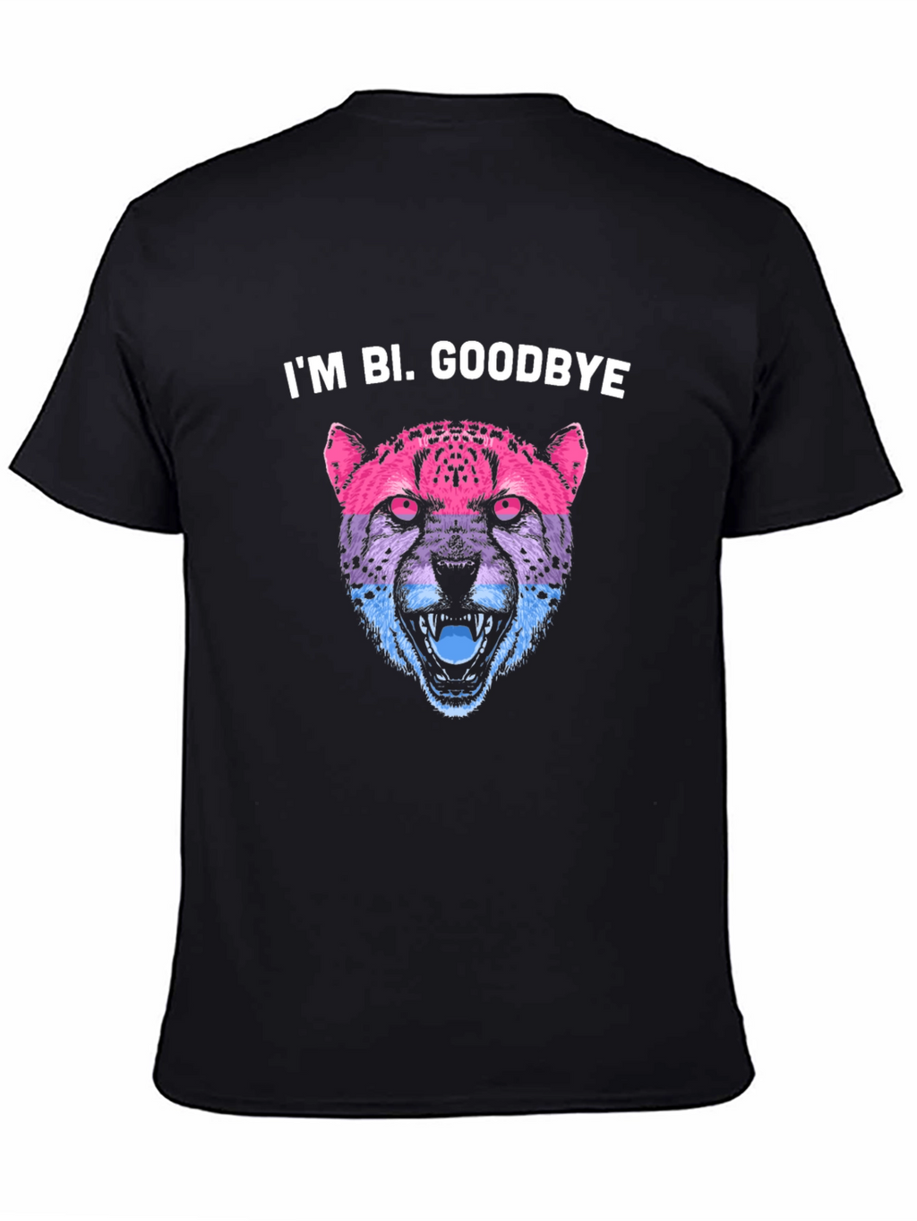 Im Bi. Goodbye - Bi Pride Cheetah T-Shirt