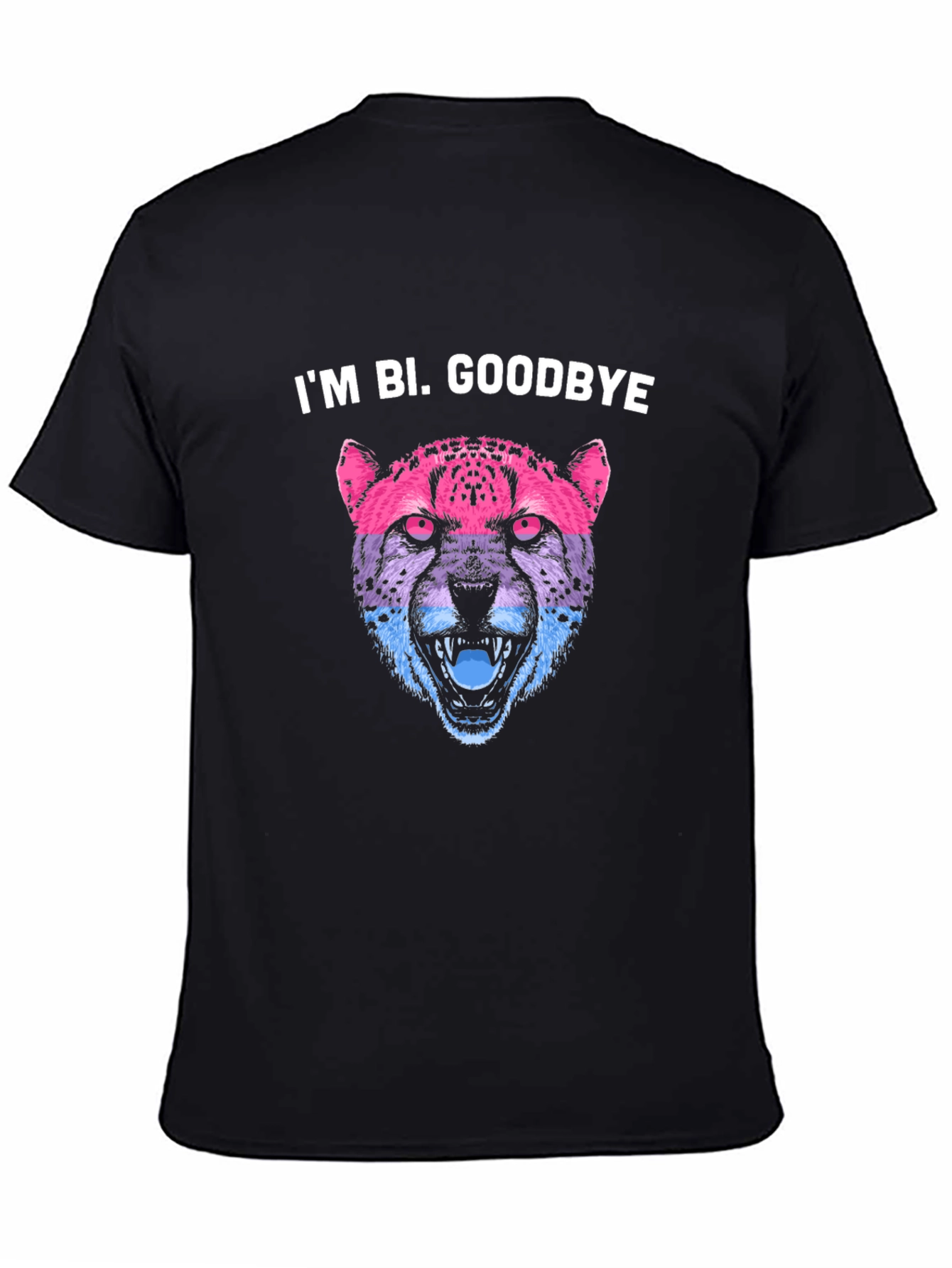 Im Bi. Goodbye - Bi Pride Cheetah T-Shirt