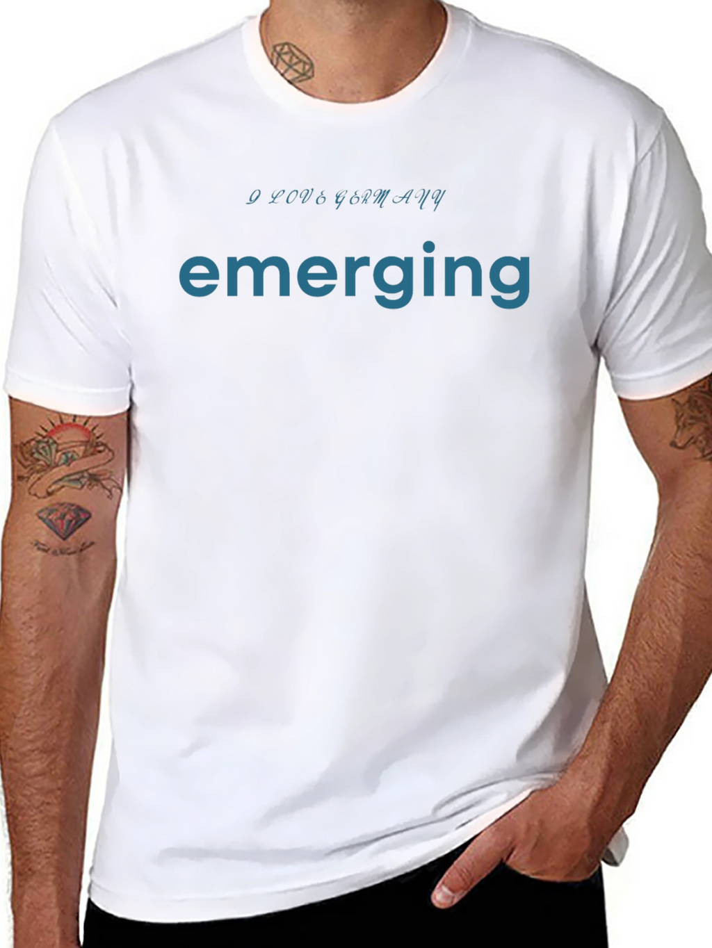 Emerging I Love Germany Graphic T-Shirt