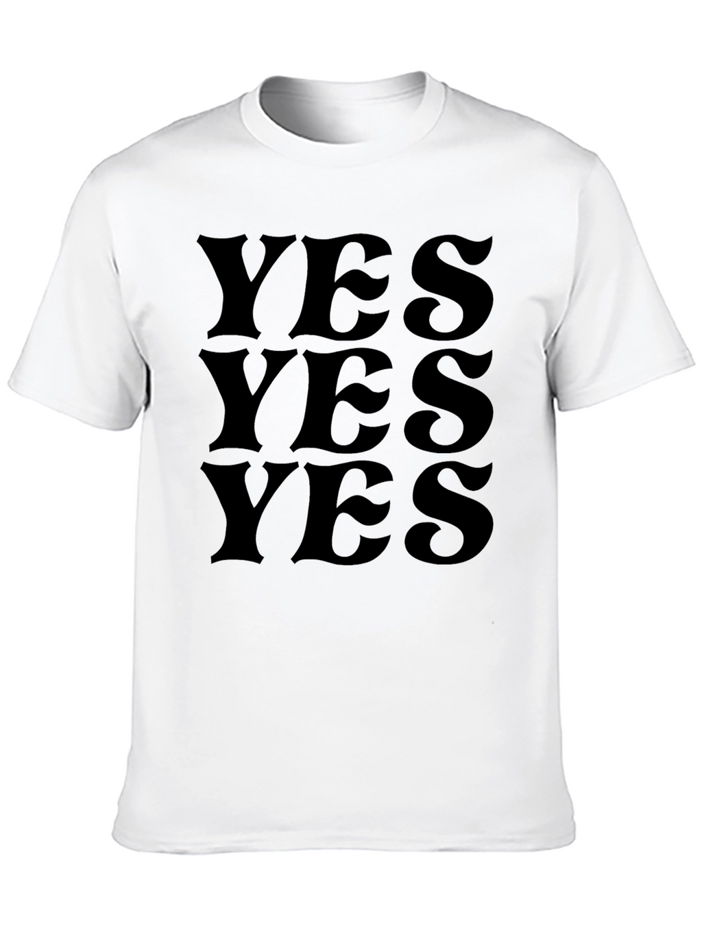 YES Graphic Tee - Minimalist Statement Shirt