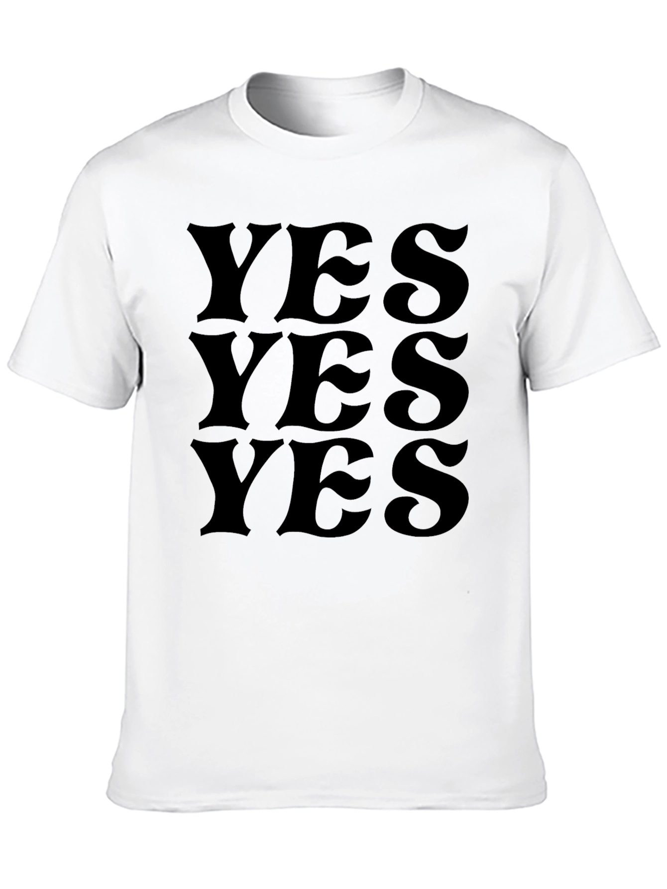YES Graphic Tee - Minimalist Statement Shirt