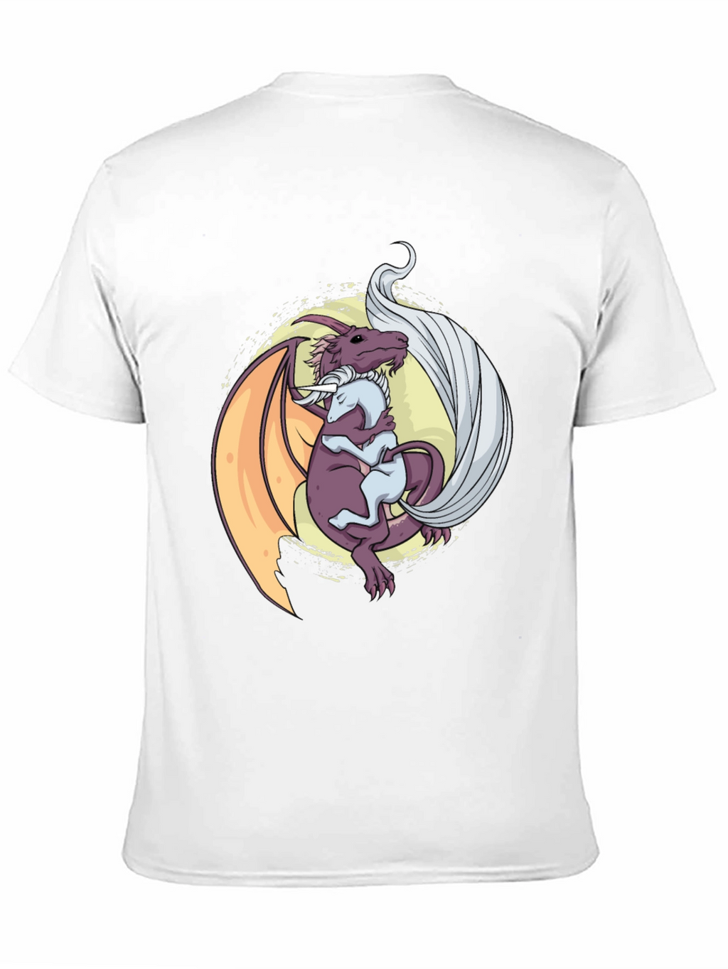 Dragon Hug T-Shirt - Fantasy Graphic Tee